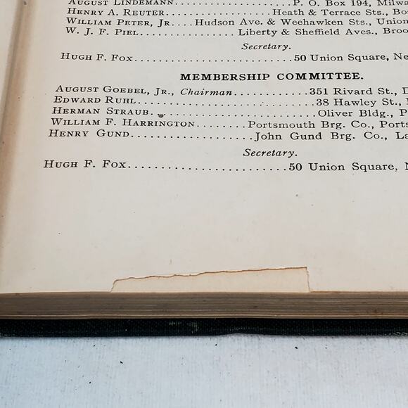 Year Book of United States Brewer Association 1913 Breweriana Beer Wine Liquor - Picture 15 of 16